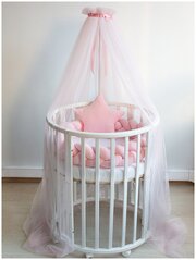 Балдахин для детской кроватки розовый Alisse Dreams