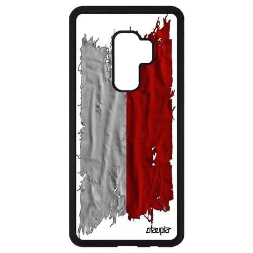 фото Чехол для мобильного samsung galaxy s9 plus, "флаг польши на ткани" страна государственный utaupia