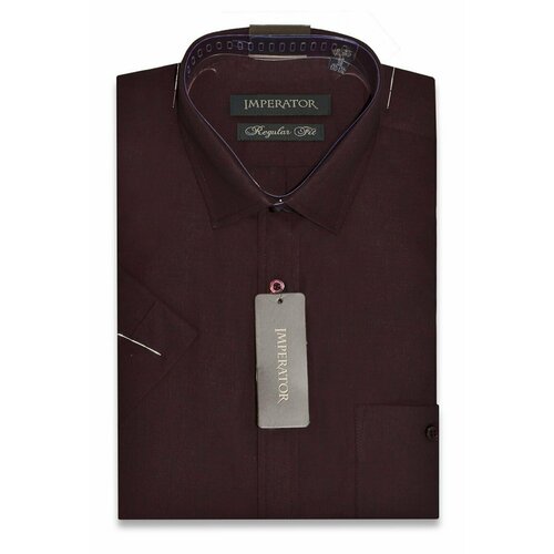 Рубашка Imperator, размер 40 ворот/176-182, бордовый