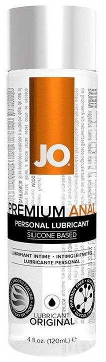 Анальный лубрикант на силиконовой основе JO Anal Premium, 4 oz (120мл.)