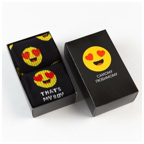 фото Набор мужских носков "любимому" 2 пары, р. 41-44 (27-29 см) kaftan