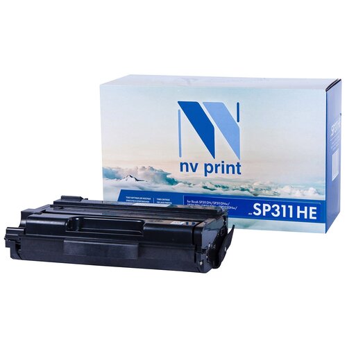 Картридж NV Print SP311HE для Ricoh, 3500 стр, черный чип elp для ricoh aficio sp 311dn 311dnw 311sfn 311sfnw sp311he 3 5k elp ch sp311he 3 5k