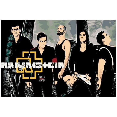 Картина по номерам Rammstein, 40x60 см картина по номерам t474 георгин 40x60