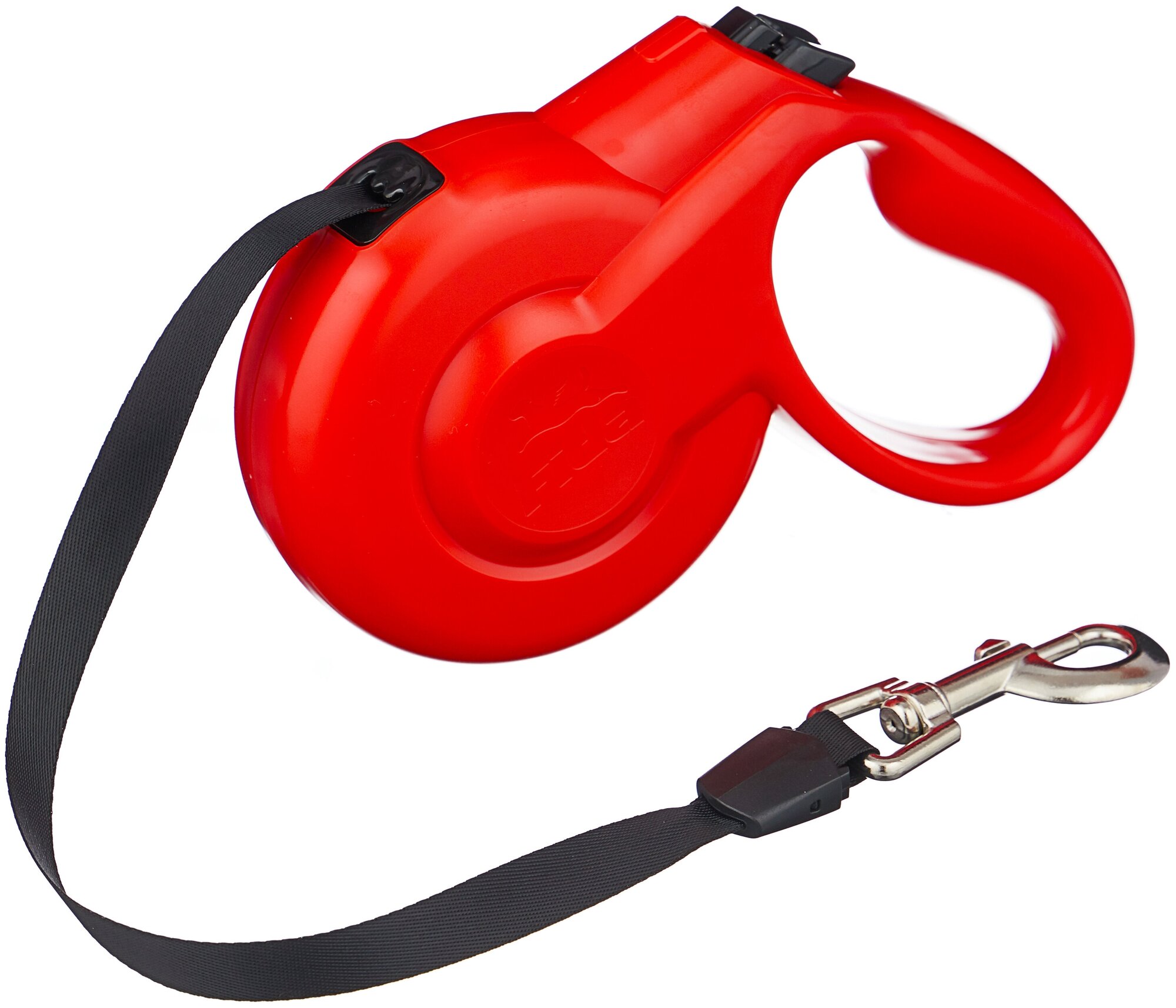 Поводок-рулетка для собак Fida Styleash ленточная (L) красный 5 м