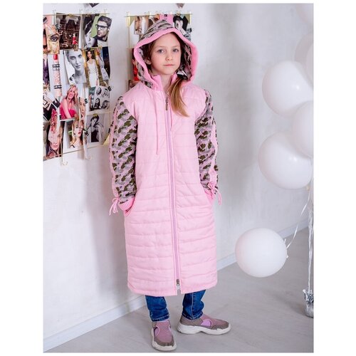 фото Пальто для девочки tm gakkard светло-розовое 128 см р.32