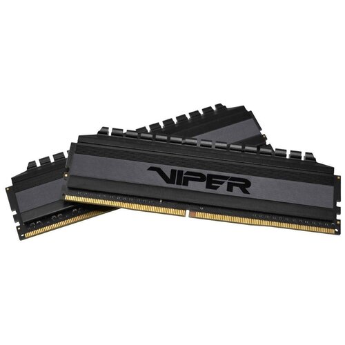 Оперативная память Patriot Memory VIPER 4 BLACKOUT 32 ГБ (16 ГБ x 2 шт.) DDR4 DIMM CL11 PVB432G360C8K модуль памяти patriot memory blackout ddr4 dimm pc 28800 3600mhz 32gb kit 2x16gb pvb432g360c8k