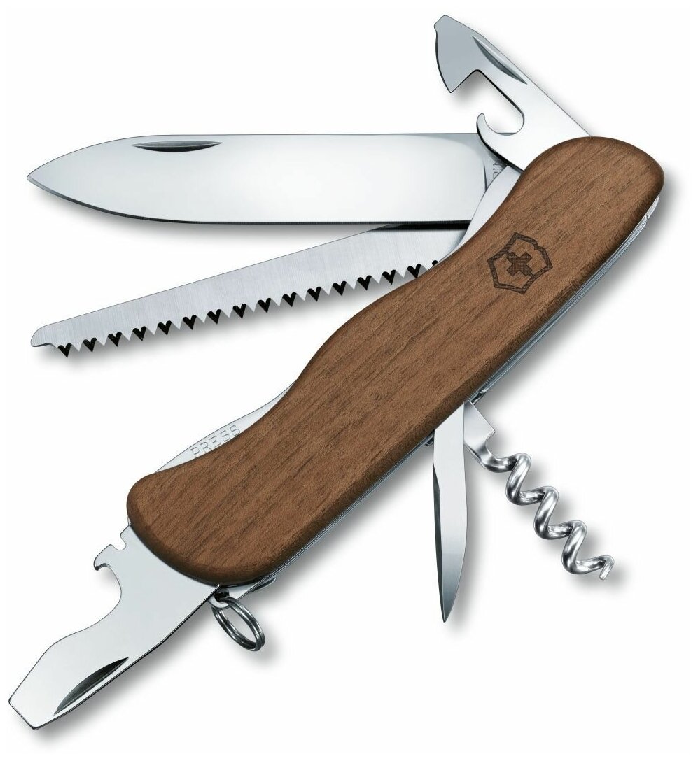 Нож перочинный Victorinox FORESTER WOOD (0.8361.63) 111мм 10функций дерево - фото №1