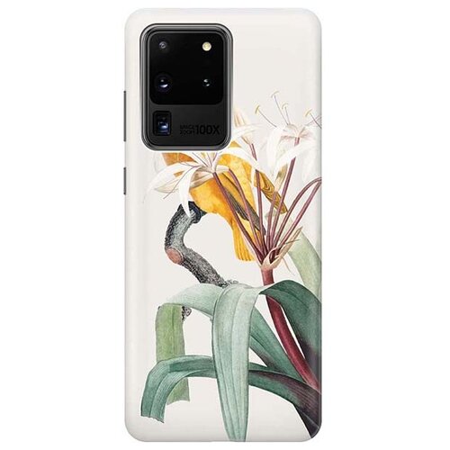 Чехол - накладка ArtColor для Samsung Galaxy S20 Ultra с принтом Желтый попугай чехол накладка artcolor для samsung galaxy note 10 с принтом желтый попугай