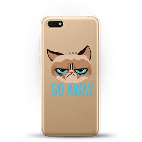 фото Силиконовый чехол grumpy cat на huawei y5 lite (2018) andy & paul