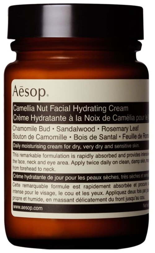 Aesop Крем Camellia Nut Facial Hydrating Cream для лица и шеи, 120 мл