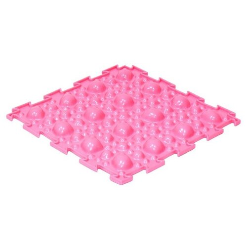 Коврик-пазл массажный Ортодон Камни мягкие 1 сегмент, розовый, 1 элемент массажный коврик для детей ортодон камни мягкие и камни жесткие