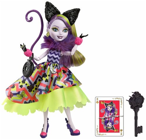 Кукла кошка Эвер афтер хай Китти Чешир дорога в страну чудес, Ever After High Way too wonderland Kitty Cheshire