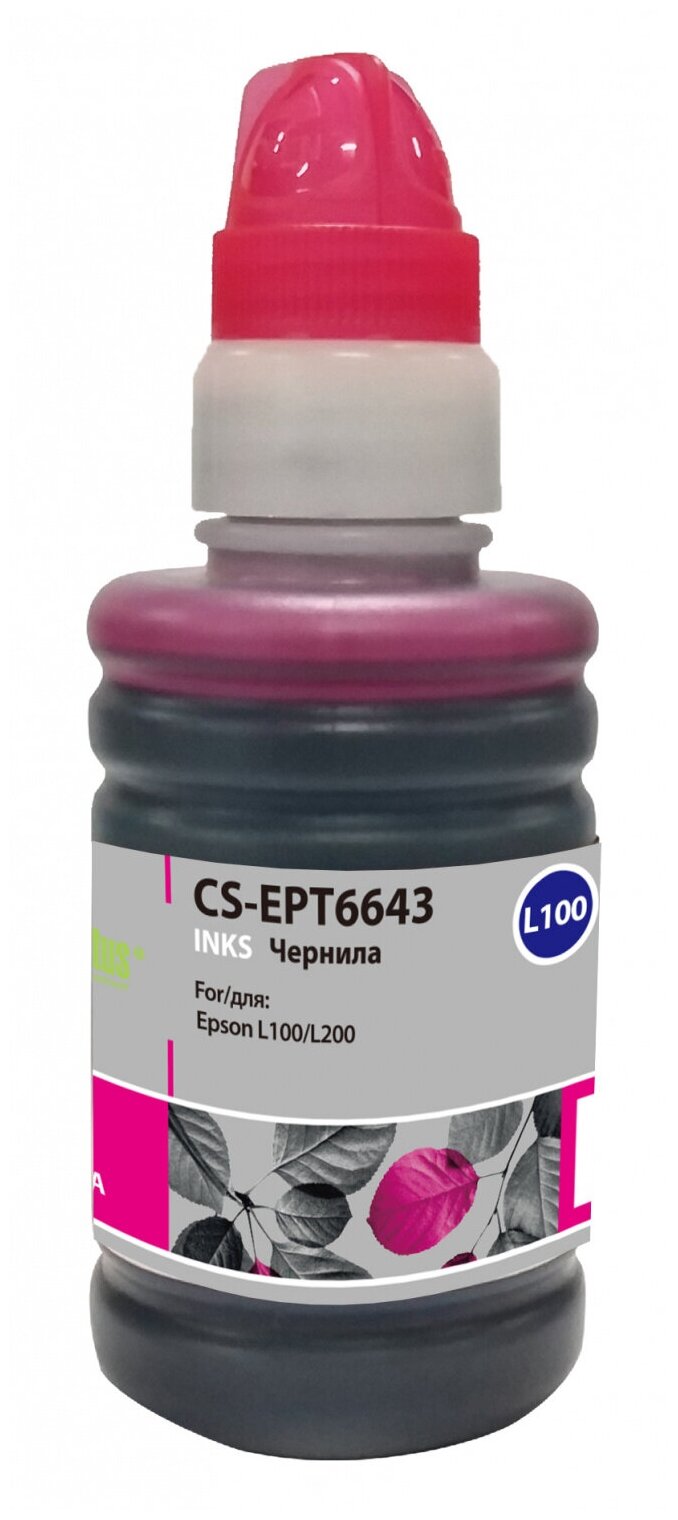 Чернила MAGENTA 100ML /L100 CS-EPT6643 CACTUS