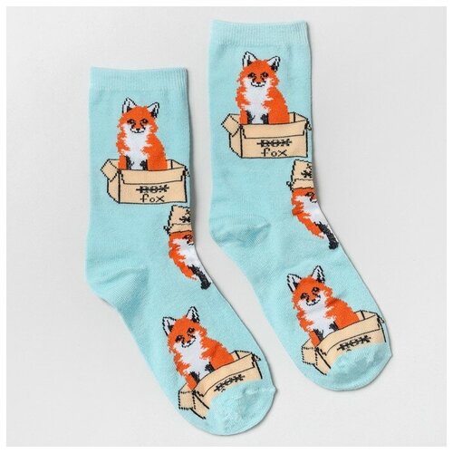 фото Носки женские "box fox " р.36-39 цвет мятный kaftan