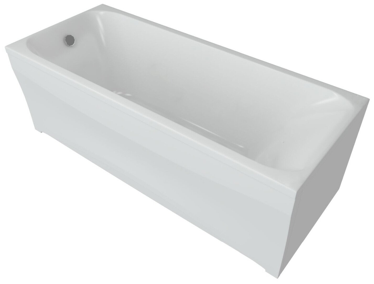 Ванна АКВАТЕК Альфа 150х70 без гидромассажа, фронтальная панель, каркас, слив