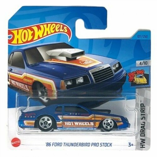 Машинка Mattel Hot Wheels '86 Ford Thunderbird Pro Stock, арт. HKH32 (107 из 250) hot wheels базовая машинка mighty k c4982 hct32