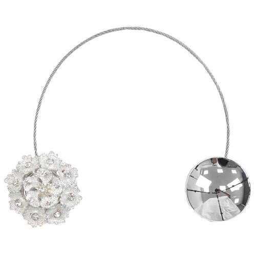 Подхват для штор магнитный Ajur B17- slv tross 25 cm