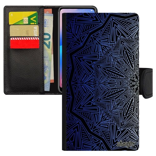 фото Чехол книжка на телефон redmi note 6 pro, "мандала" цветок индийский utaupia