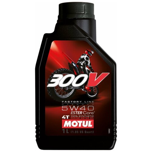 фото Синтетическое моторное масло motul 300v factory line off road 5w40 1 л