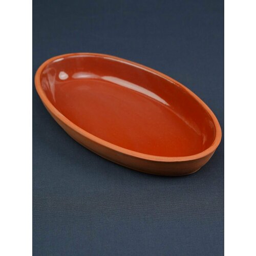 Керамическое блюдо круглое для запекания 15х26 см