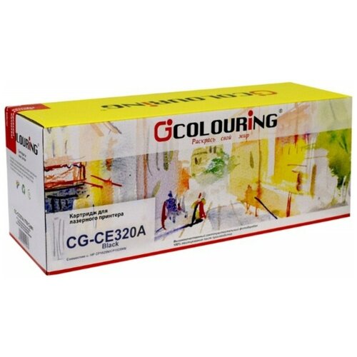 Картридж Colouring CG-CE320A Black, 2000 стр, черный картридж sakura ce320a 2000 стр черный