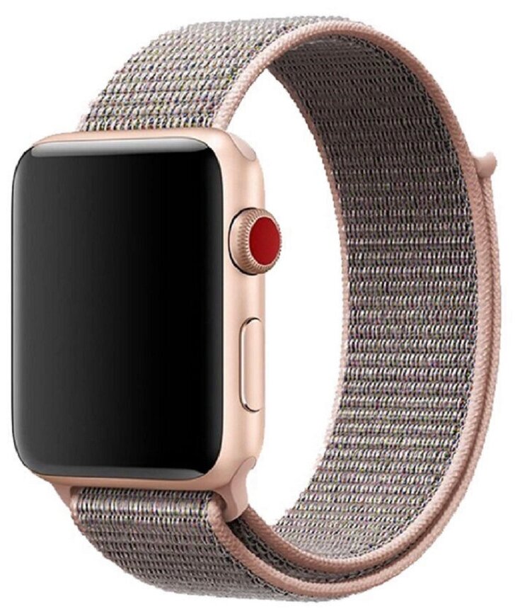 Нейлоновый ремешок для Apple Watch 38/40/41 мм, розовое золото
