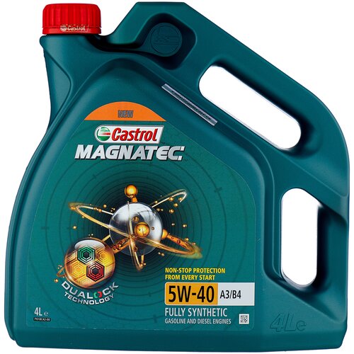 фото Синтетическое моторное масло castrol magnatec 5w-40 а3/в4 dualock, 60 л