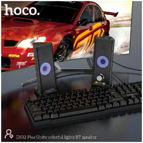 Колонка Hoco DS32 Plus Black Bluetooth с RGB подсветкой 184400₽