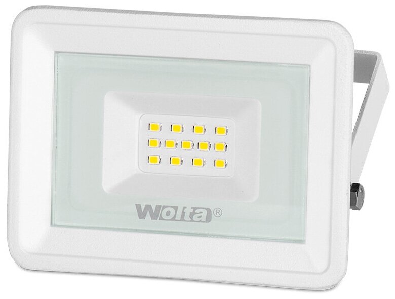 Прожектор Светодиодный 10ВТ 5700К Wfl-10w/06w LED IP65 850LM Белый Wolta 4344 .