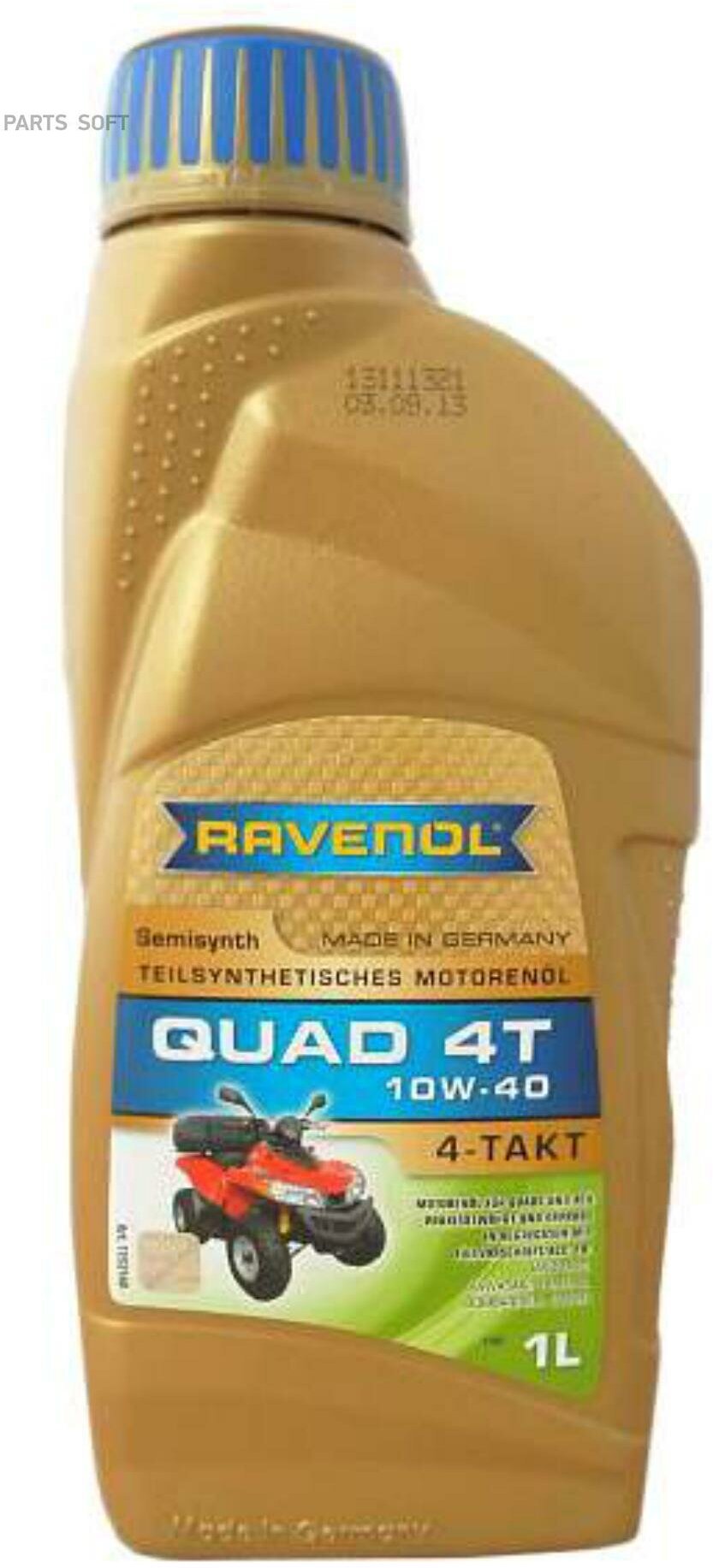 RAVENOL 4014835771116 Масло моторное Quad 4T SAE 10W-40 (1л)