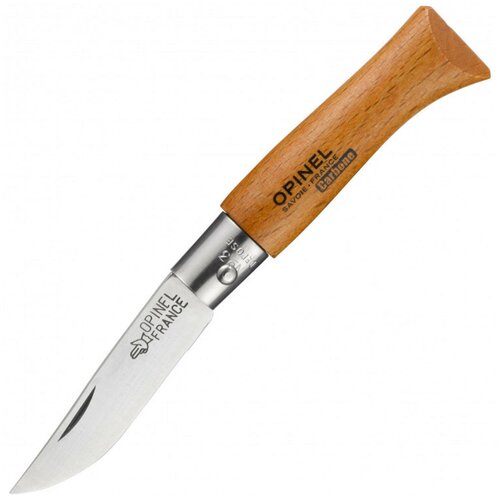 фото Нож складной opinel №3 carbon beech (111030) дерево