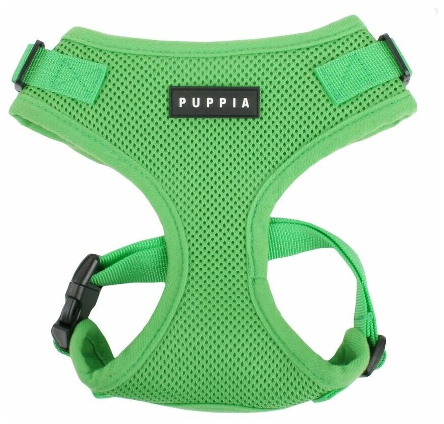 Шлейка для собак Puppia "RITEFIT HARNESS", зеленая, M (Южная Корея)