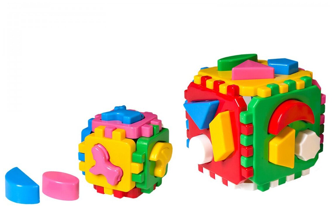 Развивающая игрушка-куб "Умный малыш 1+1", 36 элементов, микс