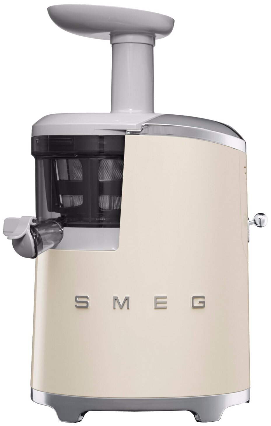 Соковыжималка Smeg Стиль 50-х годов, шнековая, 43 об/мин, кремовая