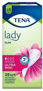 Прокладки Tena Lady Slim Ultra Mini, 28 шт.