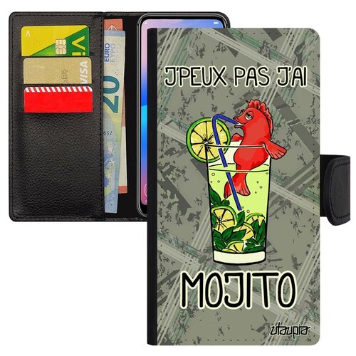 фото Чехол-книжка на мобильный mi 8, "не могу - у меня мохито!" комикс карикатура utaupia