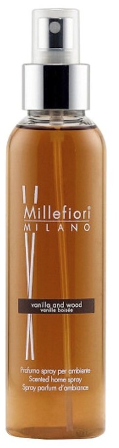 Духи-спрей для дома Millefiori Milano Natural Vanilla & Wood Ваниль и дерево 150мл