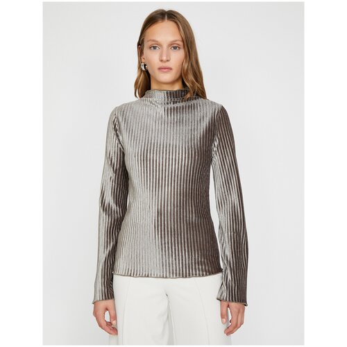 фото Лонгслив koton, размер xl(42), 565 серый/коричневый