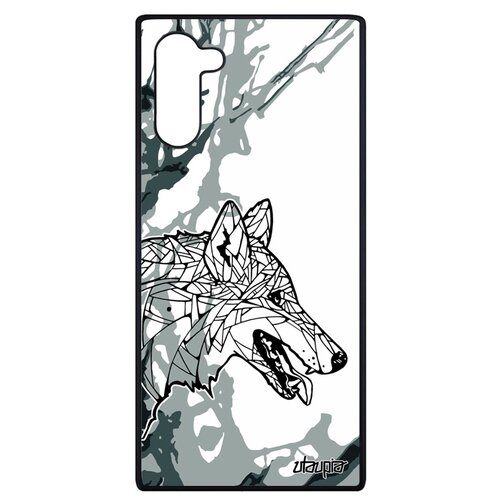 фото Чехол на мобильный galaxy note 10, "волк" одинокий зверь utaupia