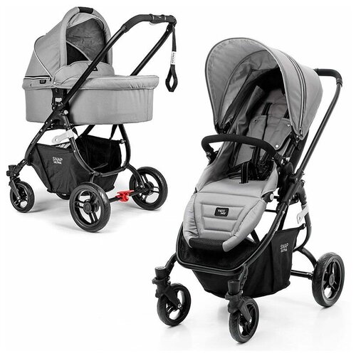 фото Универсальная коляска valco baby snap 4 ultra (2 в 1), cool grey, цвет шасси: черный