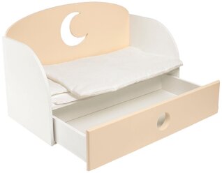 PAREMO Диван-кровать для кукол Луна (PFD120) бежевый