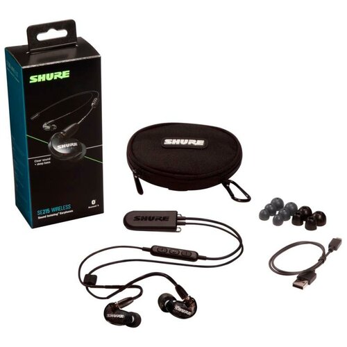 фото Беспроводные наушники shure se215 wireless (bt2), black