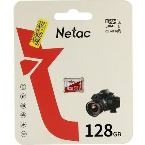 карта памяти 128gb silicon power microsd class 10 superior sp128gbstxda2v20sp с адаптером sd оригинальная SD карта Netac NT02P500ECO-128G-S