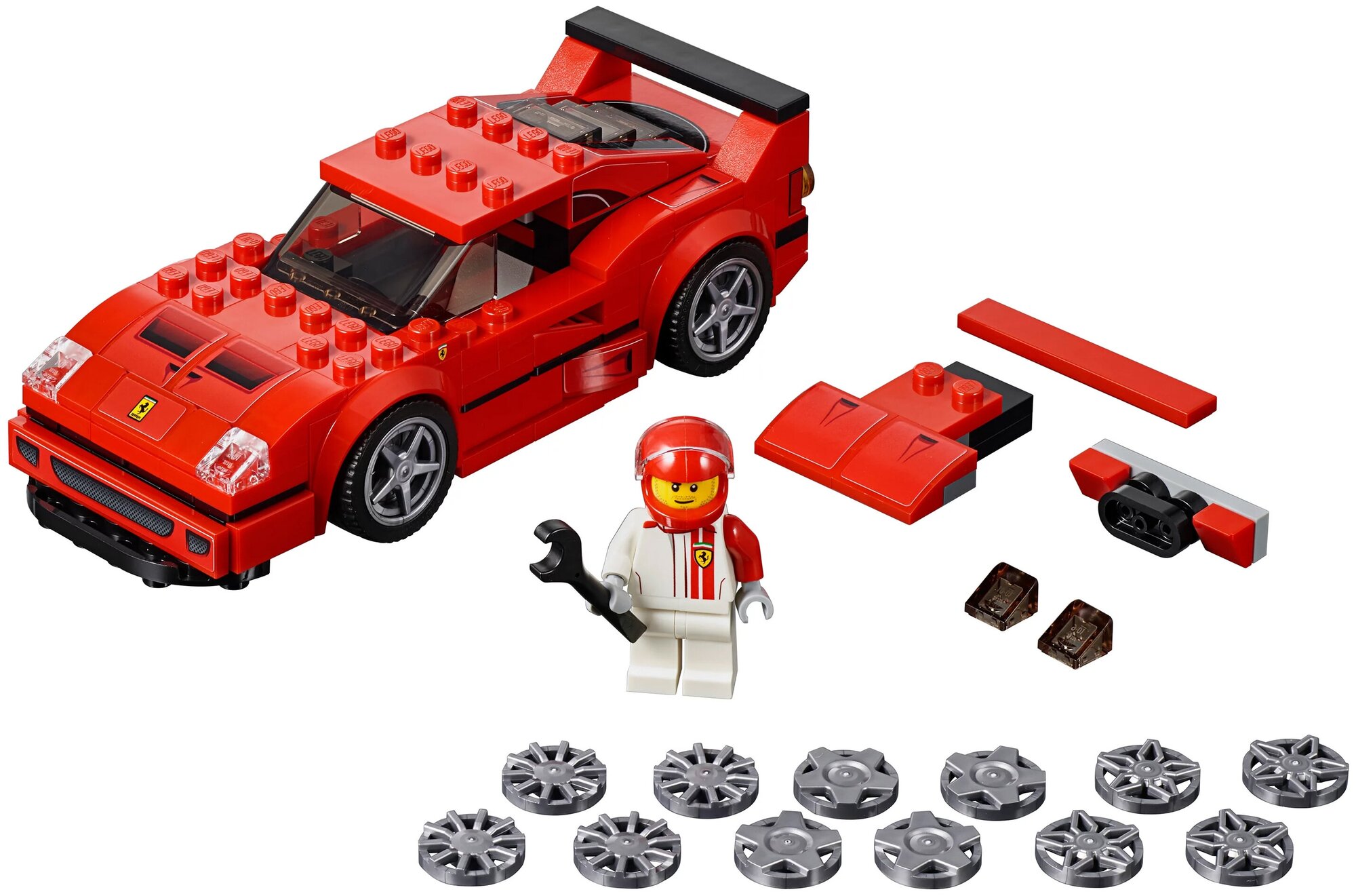 Конструктор LEGO Speed Champions Автомобиль Ferrari F40 Competizione, 198 деталей (75890) - фото №3