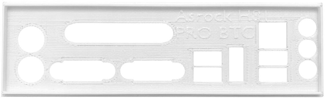 Пылезащитная заглушка задняя панель для материнской платы Asrock H81 Pro BTC