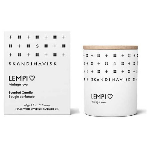 Свеча ароматическая Skandinavisk Lempi с крышкой 65 г