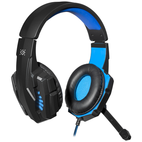 Defender Warhead G-390 LED черный+синий, кабель 1,8 м 64039