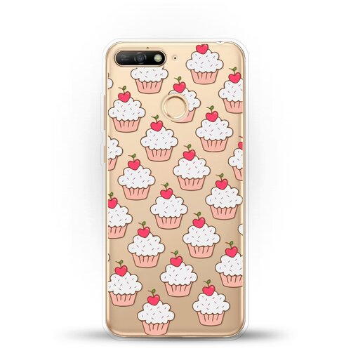 фото Силиконовый чехол капкейки на honor 7a pro andy & paul