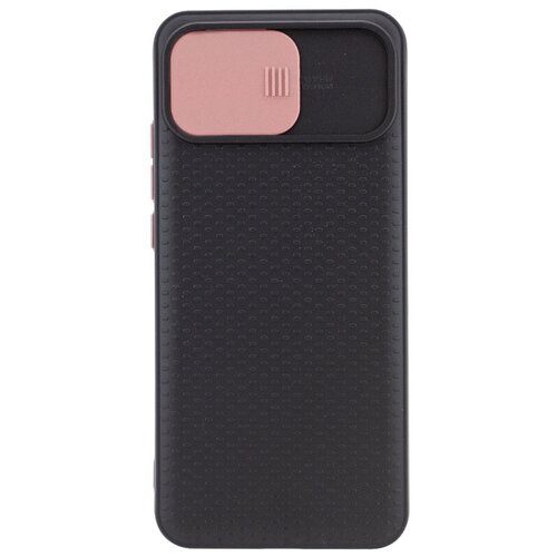 фото Чехол силиконовый для iphone 11 6.1 с защитой для камеры черный с розовым grand price