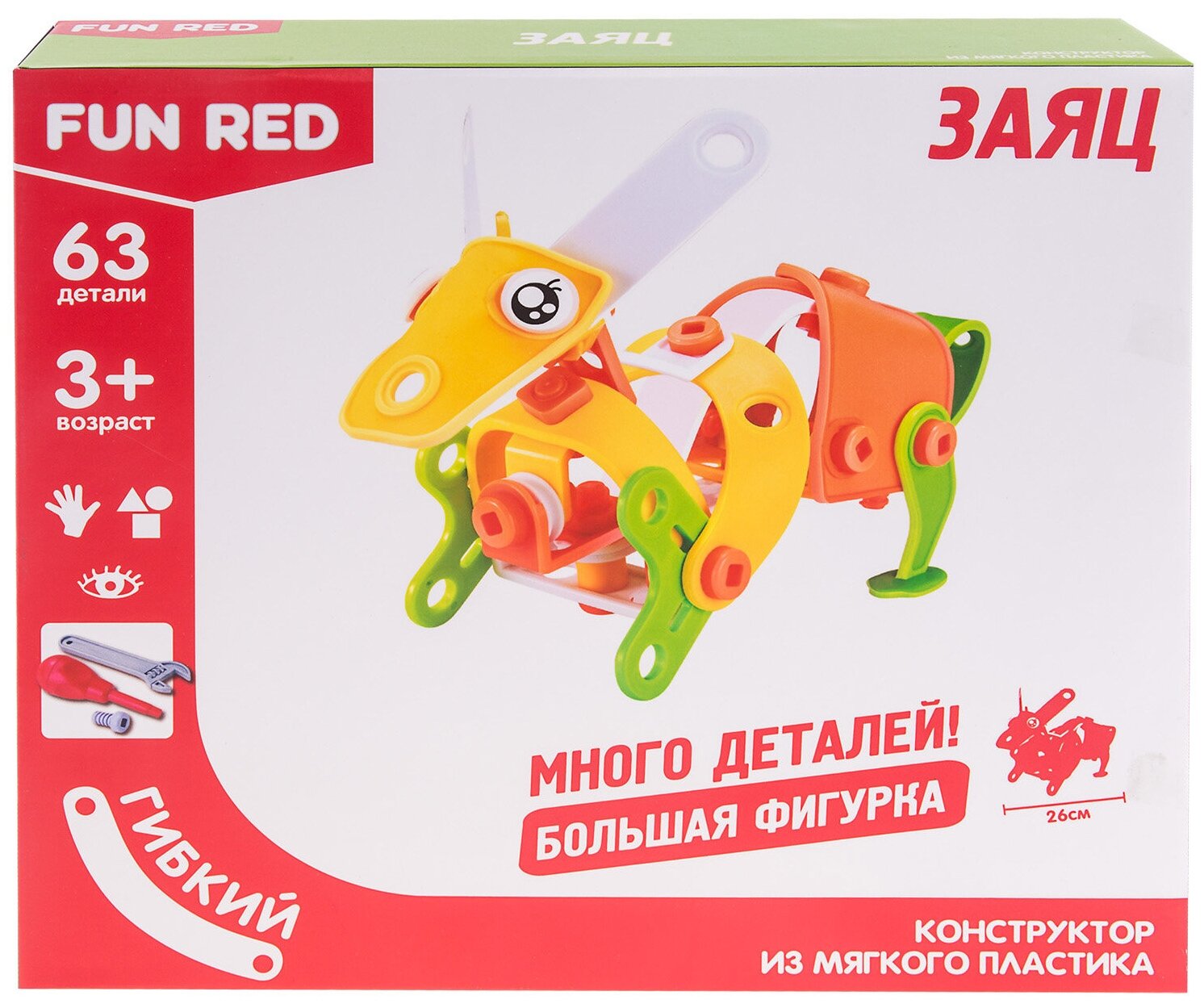 Fun Red Конструктор Заяц 63 детали FRCF008